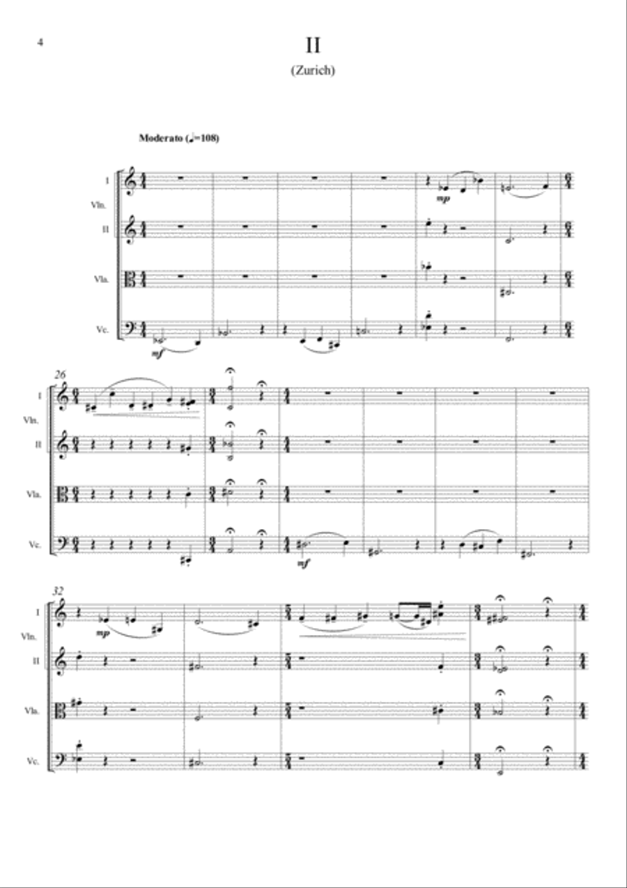Six images for String Quartet String Quartet scores gallery preview page 4