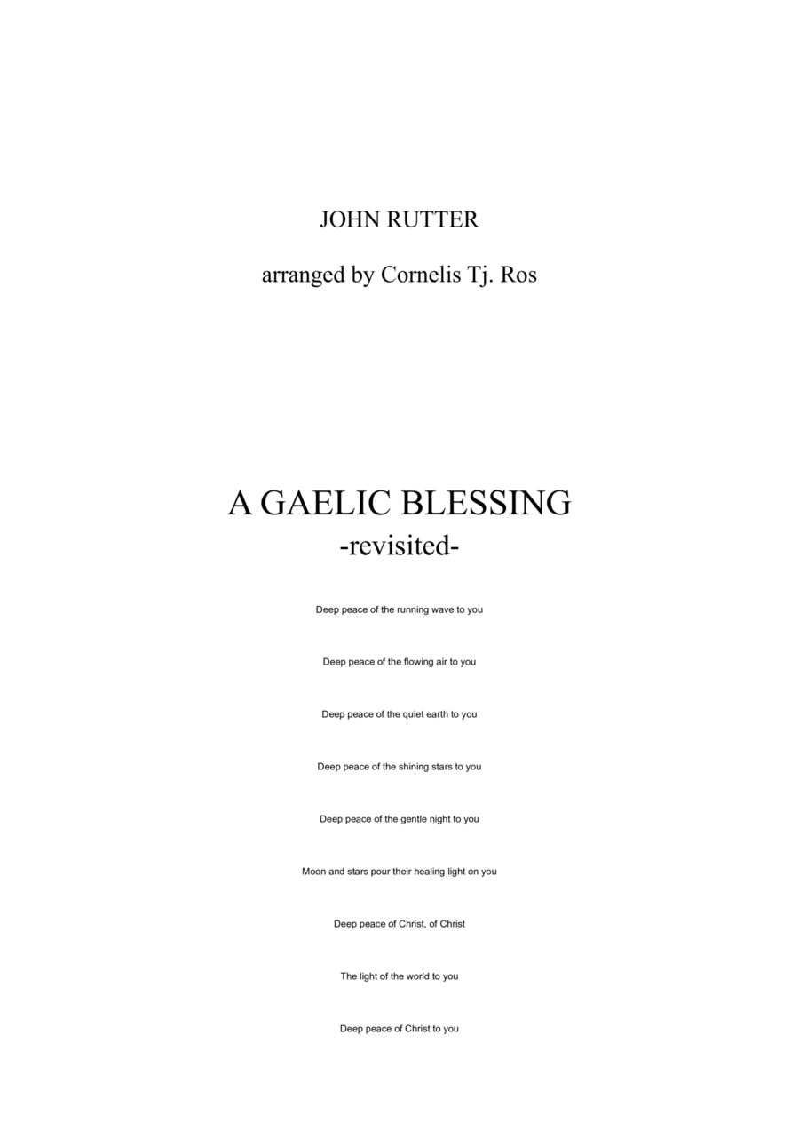 A GAELIC BLESSING Brass Band scores gallery preview page 1