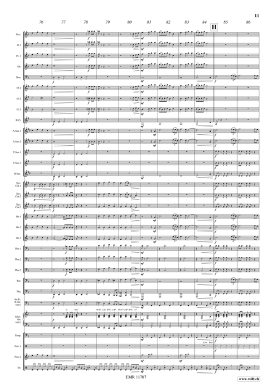 Rocky Folk Concert Band scores gallery preview page 12