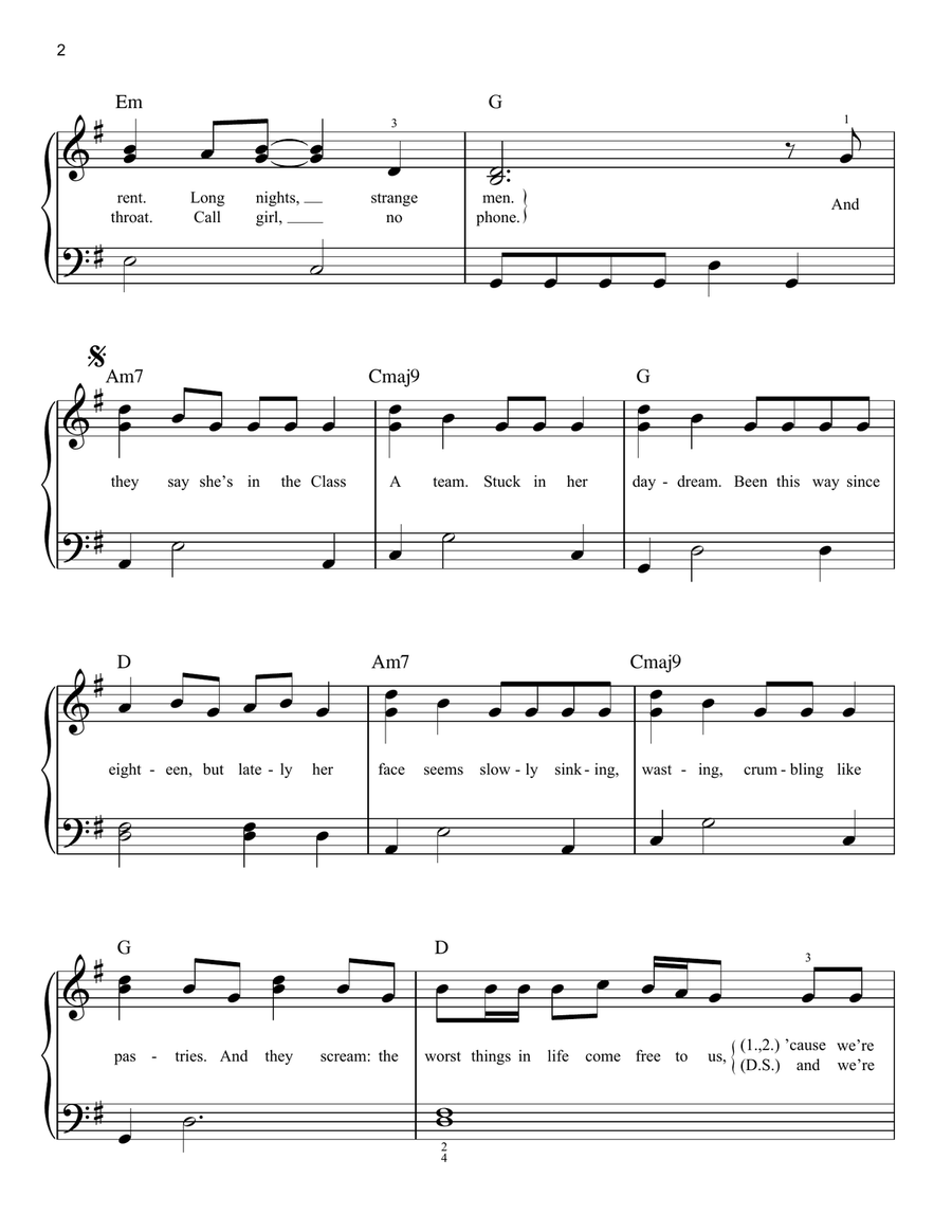 The A Team The A Team Easy Piano scores gallery preview page 2