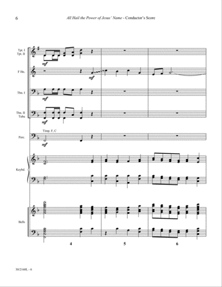 Enhancements for Congregational Singing - Brass and Perc. Score and Parts - Digi Piano scores gallery preview page 6