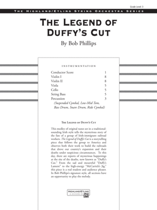 Book cover for The Legend of Duffy's Cut: Score