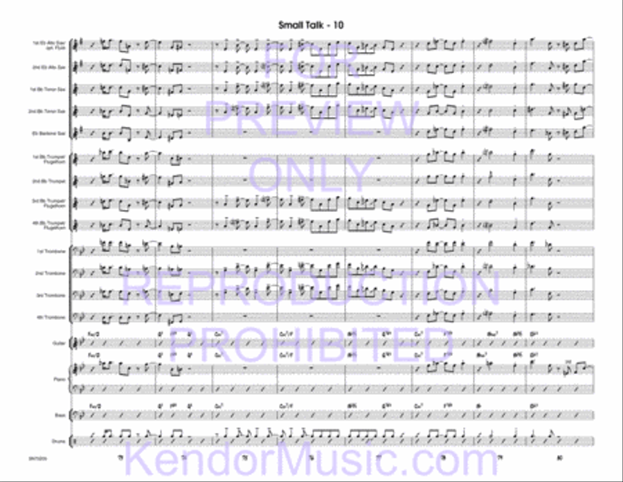 Small Talk Jazz Ensemble scores gallery preview page 11