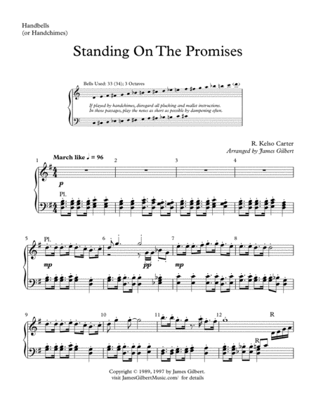 Standing on the Promises: Selections for 2 & 3 Octave Handbell Choir image number null