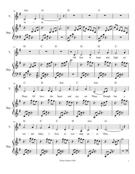 Christ Child Lullaby - Harp & Voice