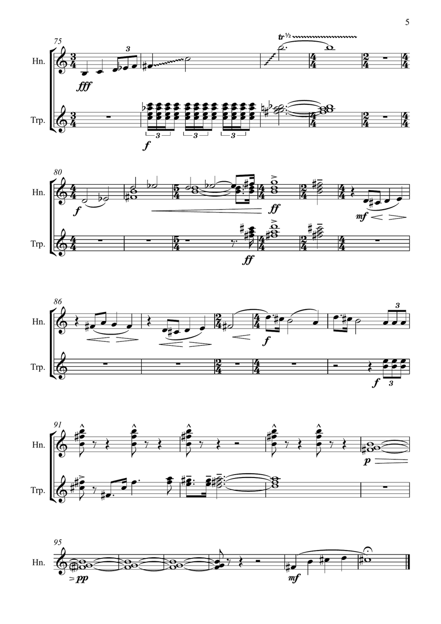 The End Of The Island The End Of The Island Brass Duet scores gallery preview page 5