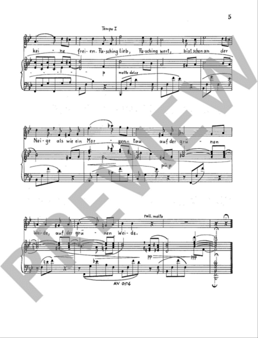 Monate im Lied op. 128 High Voice scores gallery preview page 5