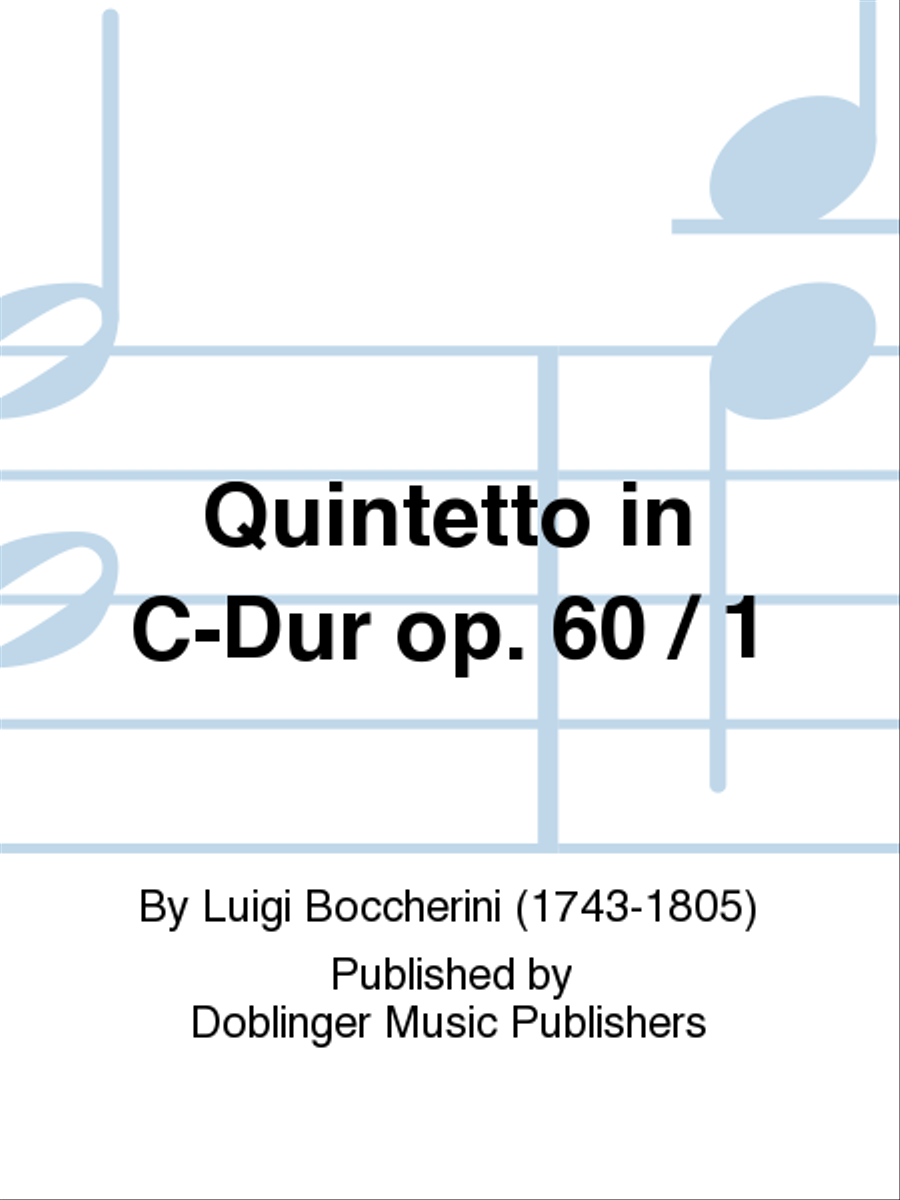 Quintetto in C-Dur op. 60 / 1 Part scores gallery preview page 1