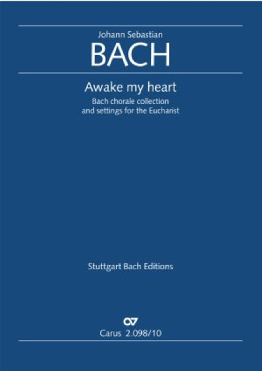 Awake my heart. Bach Chorale Collection and settings for the Eucharist Choir scores gallery preview page 1