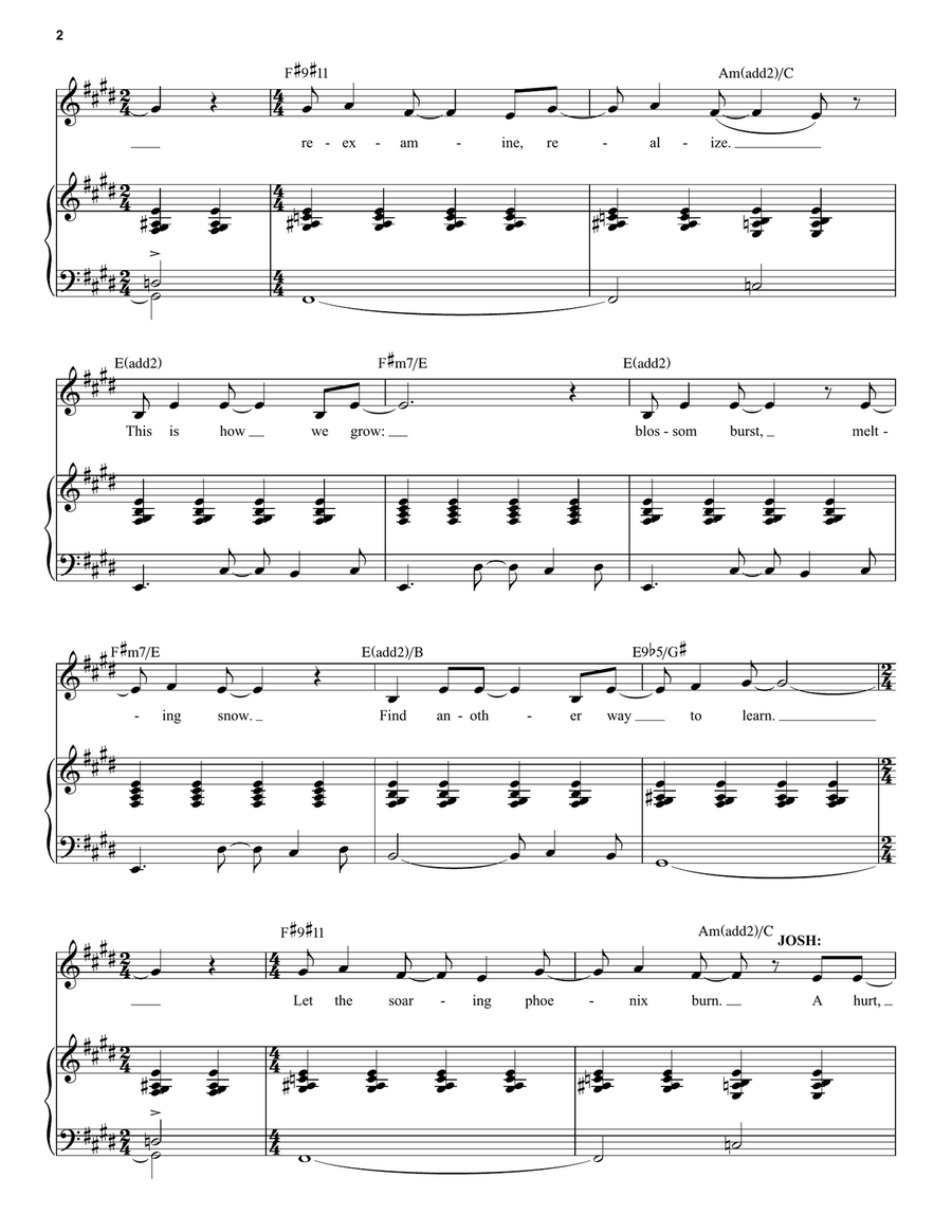 How We Change / Finale (from Schmigadoon!) Piano, Vocal scores gallery preview page 2