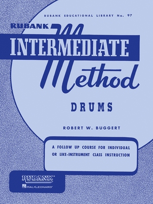 Book cover for Rubank Intermediate Method – Drums