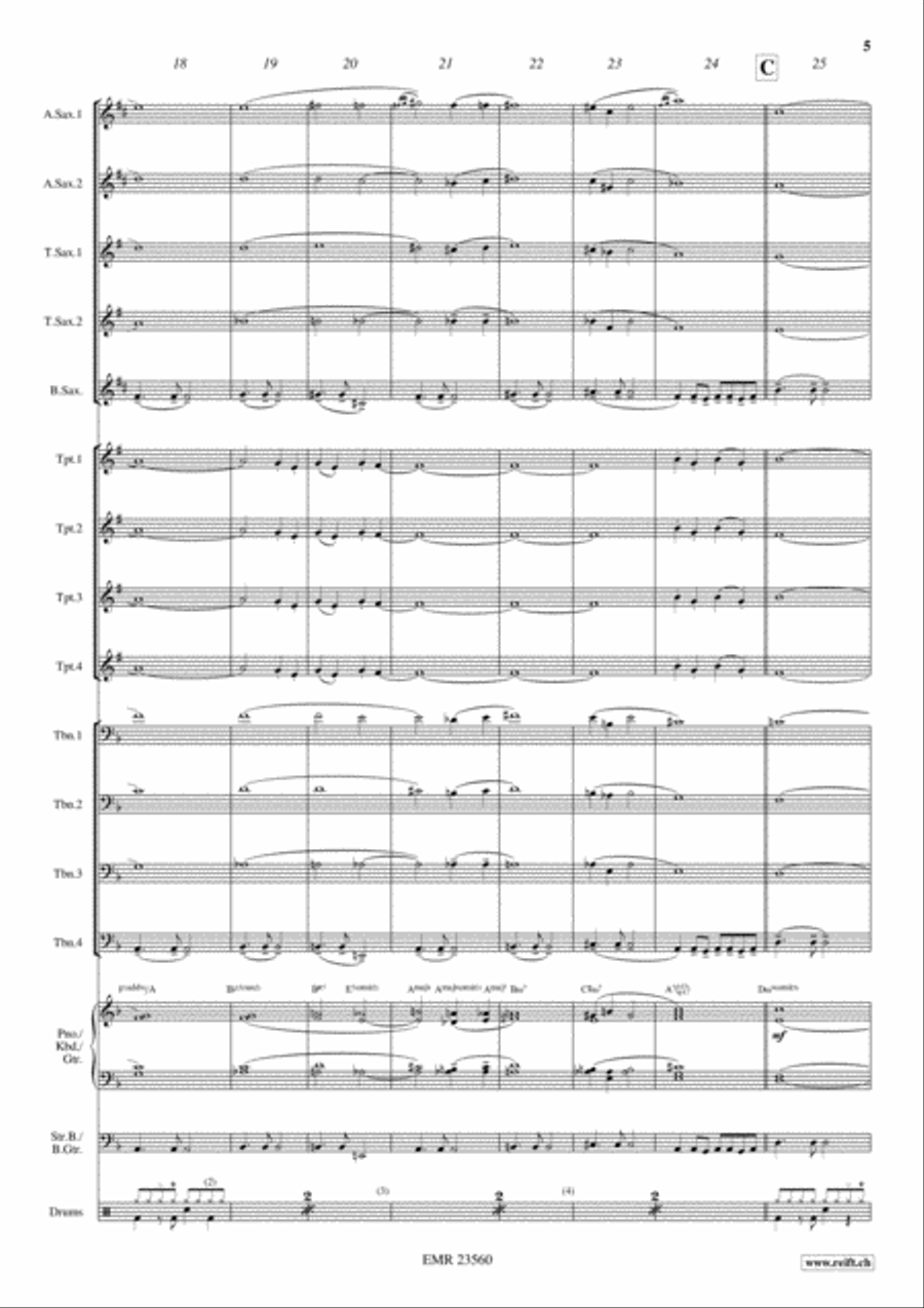 Summertime Big Band scores gallery preview page 5