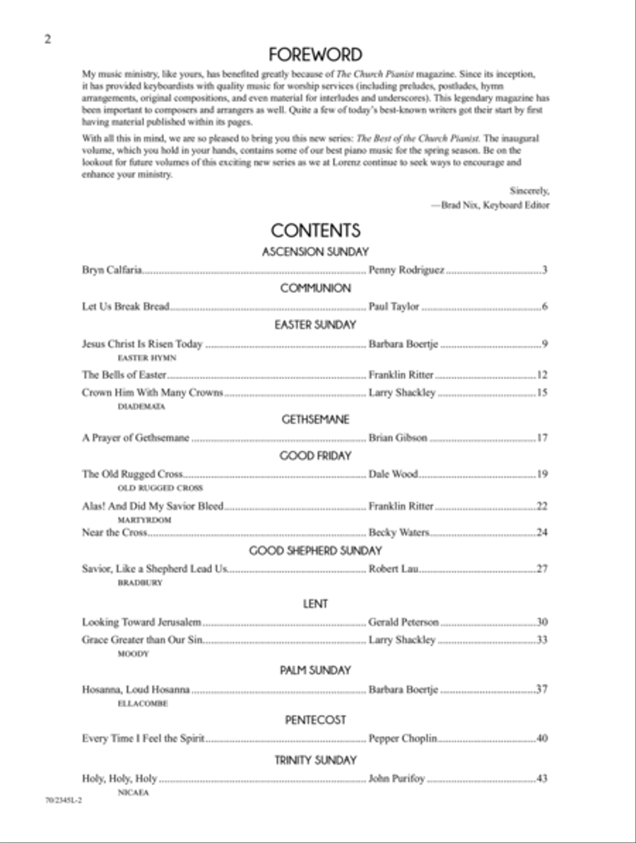 The Best of The Church Pianist - Volume 1 Piano Solo scores gallery preview page 2