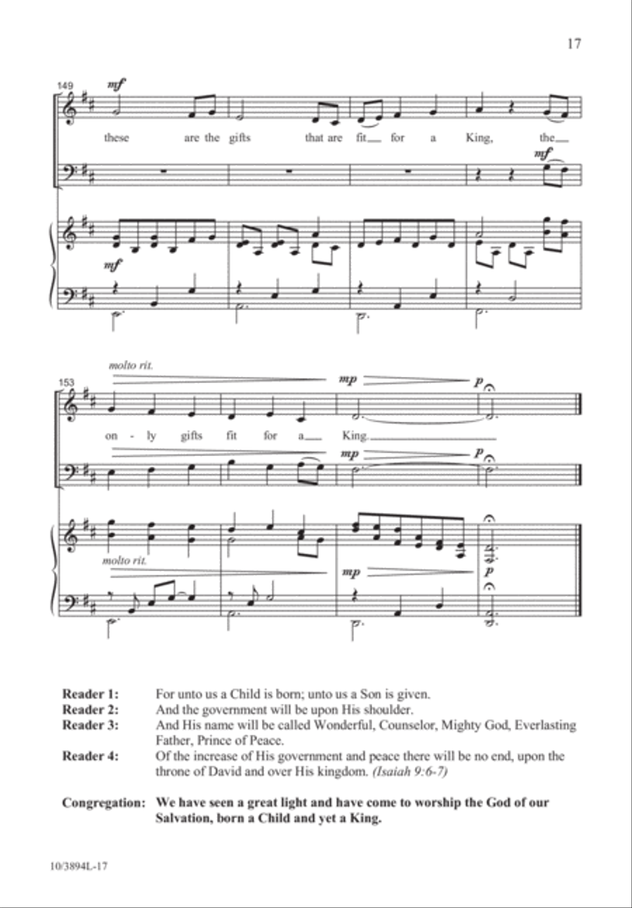 The Birth of a King 3-Part scores gallery preview page 18