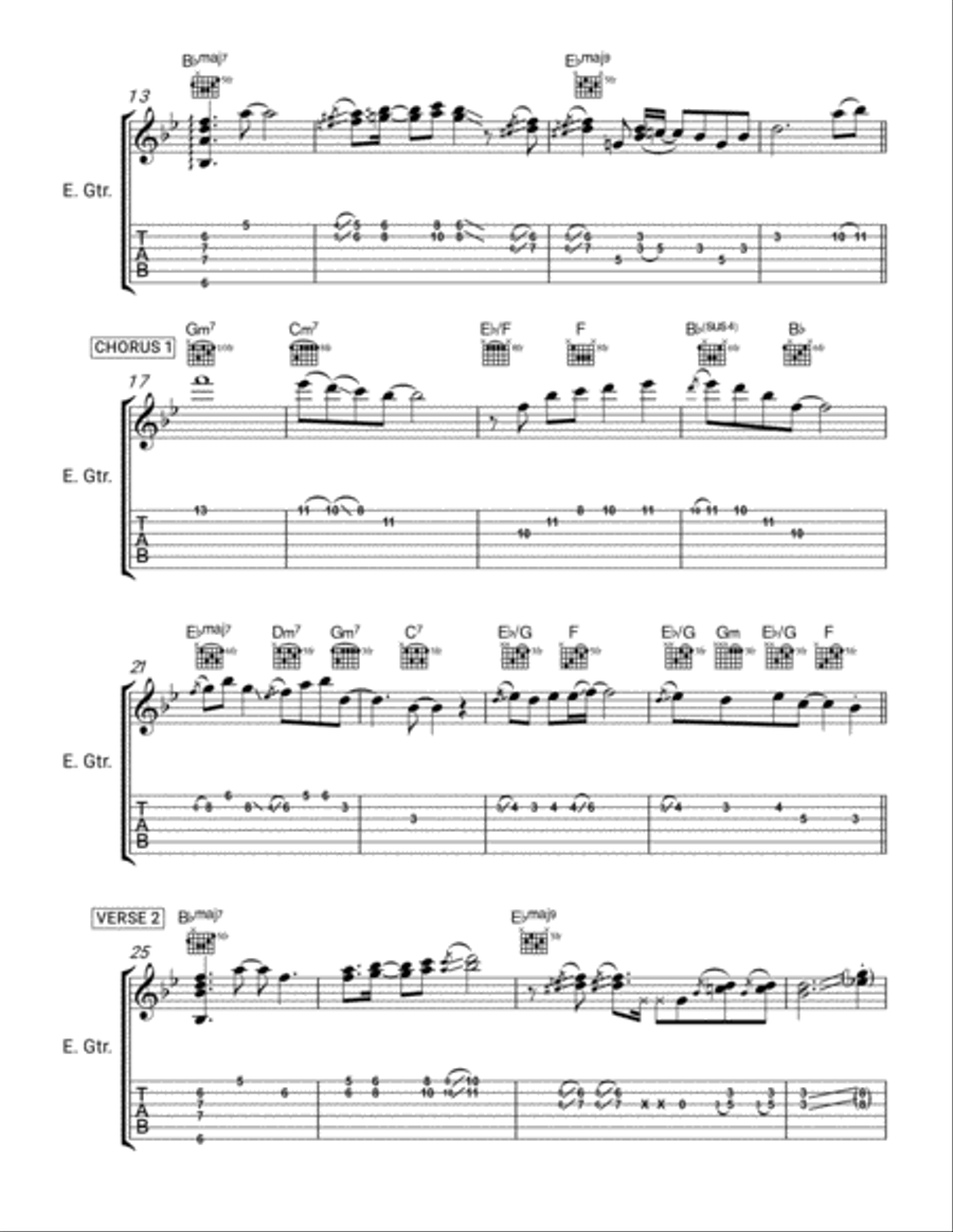 Mi Amor Por Ti Electric Guitar scores gallery preview page 2