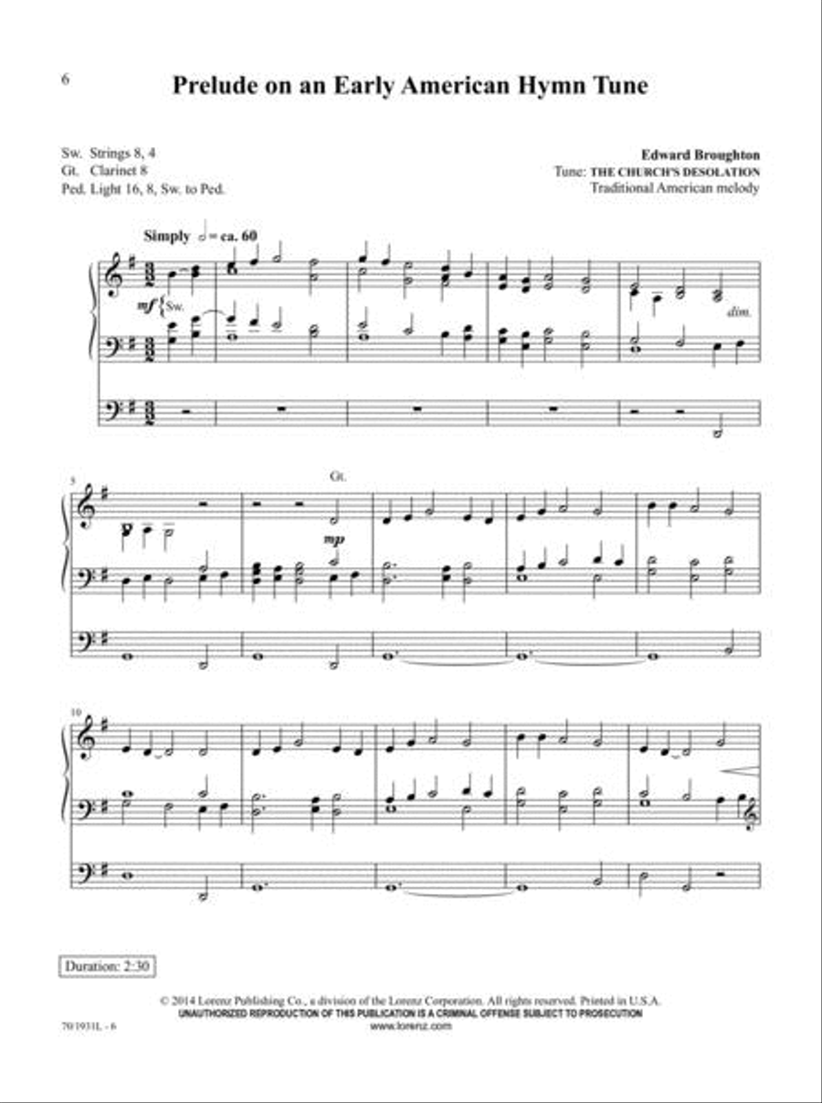The Organist's Library, Vol. 58 Organ Solo scores gallery preview page 6