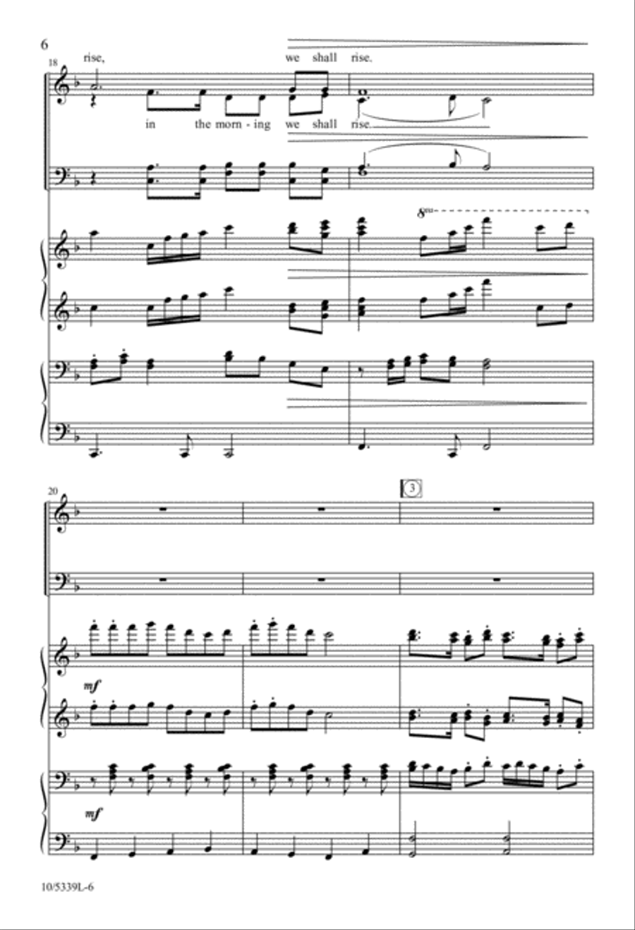Hallelujah, We Shall Rise 4-Part scores gallery preview page 6