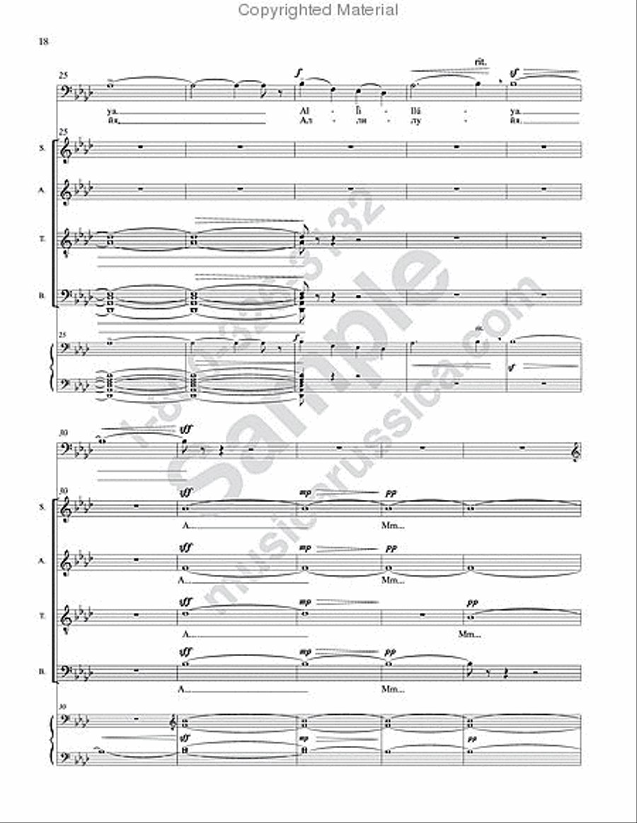 Inexpressible Wonder (6 movements) 4-Part scores gallery preview page 13