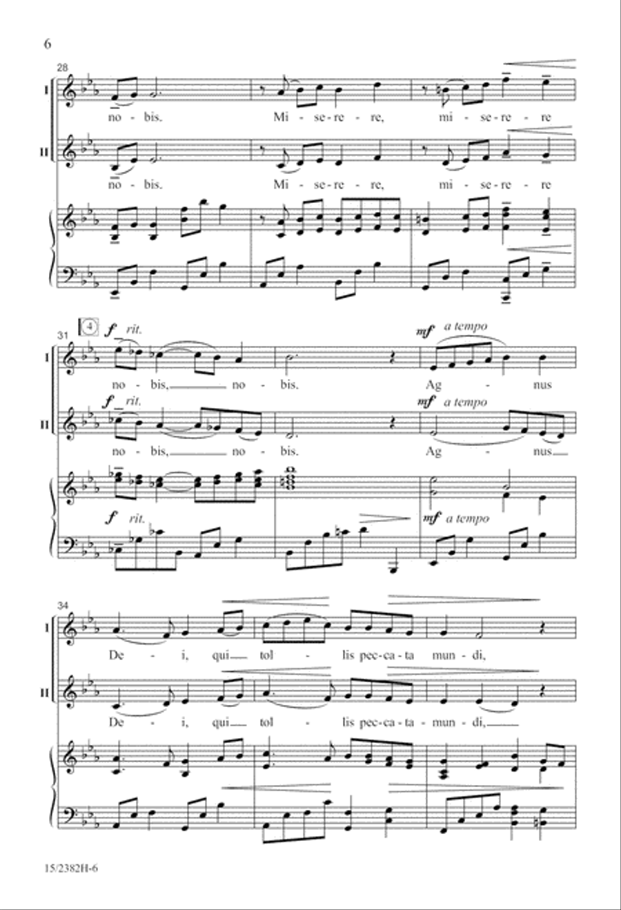 Agnus Dei 2-Part scores gallery preview page 7
