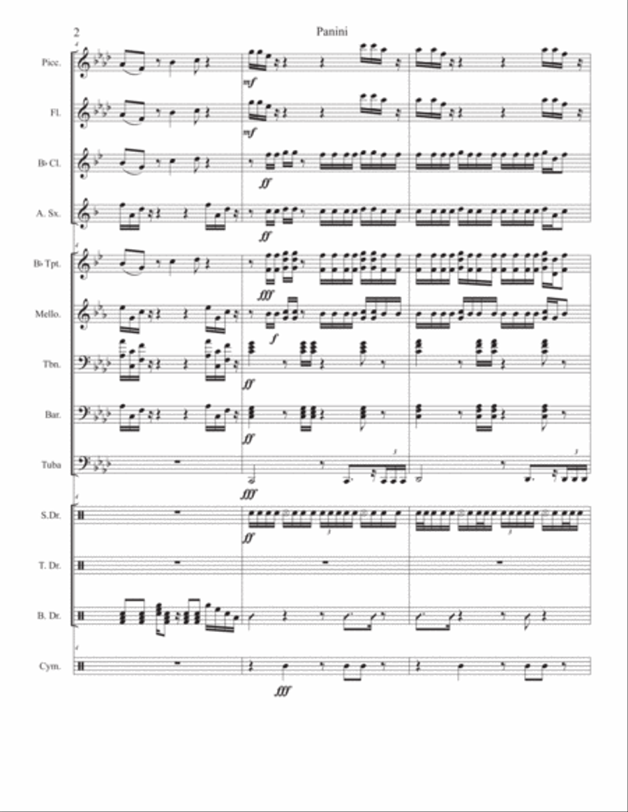 Panini Panini Large Ensemble scores gallery preview page 2