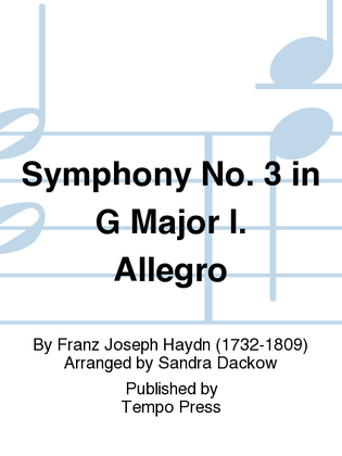 Book cover for Symphony No. 3 in G: Allegro (1st movement)