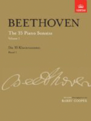 Book cover for The 35 Piano Sonatas, Volume 1