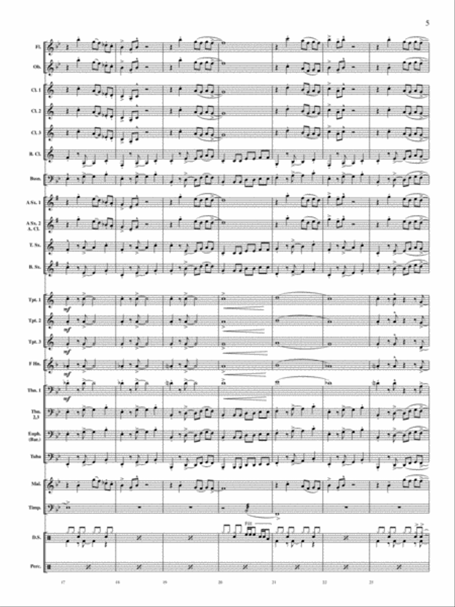 Concerto for Drum Set and Concert Band Concert Band scores gallery preview page 4