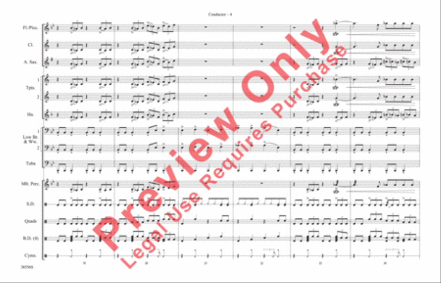 Burn It to the Ground Marching Band scores gallery preview page 5