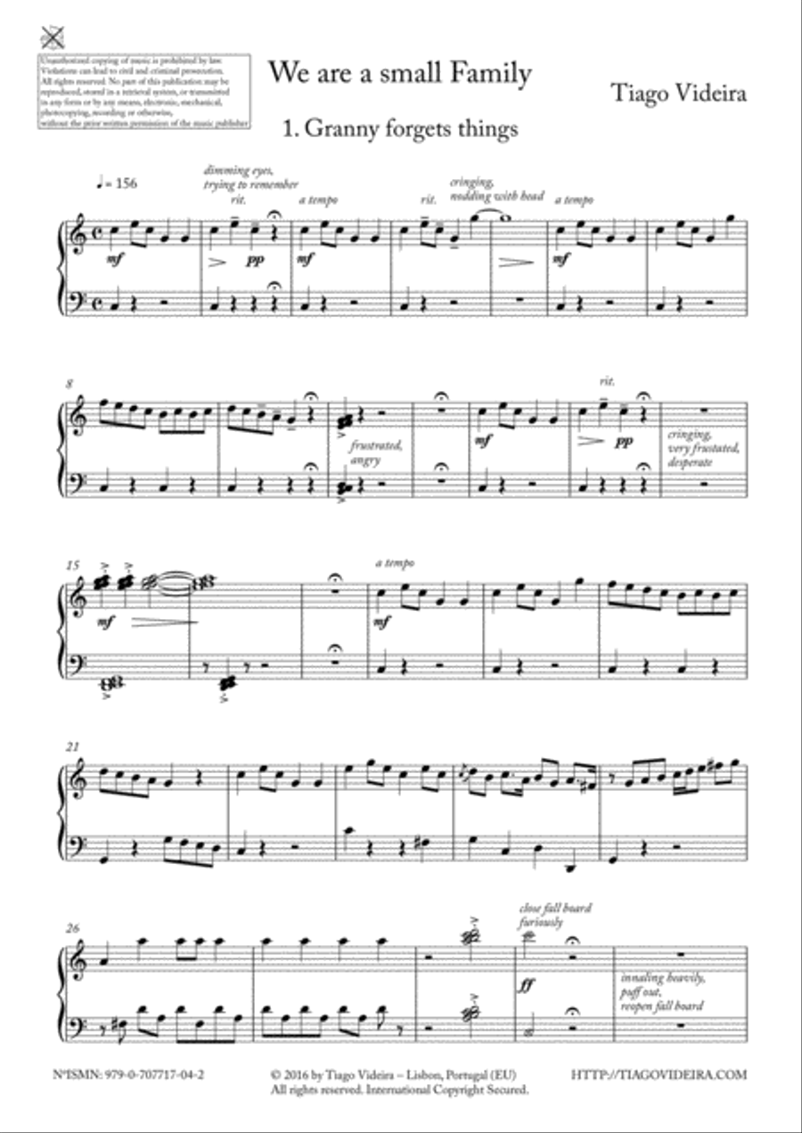 We are a small family Piano Method scores gallery preview page 1