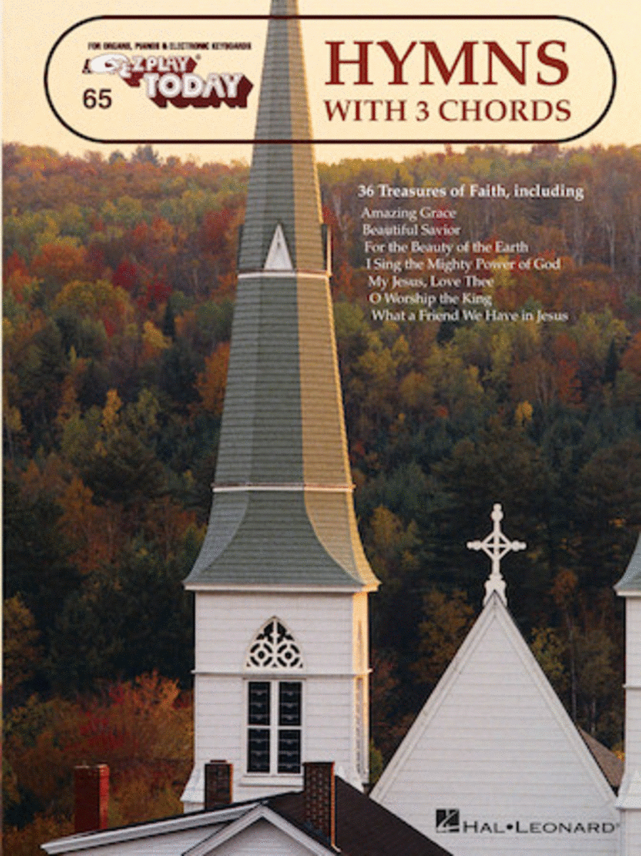 Hymns with 3 Chords Electronic Keyboard scores gallery preview page 1