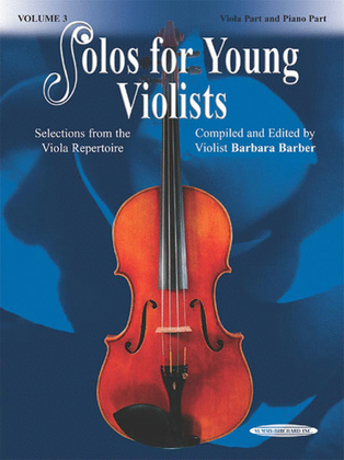 Book cover for Solos for Young Violists, Volume 3