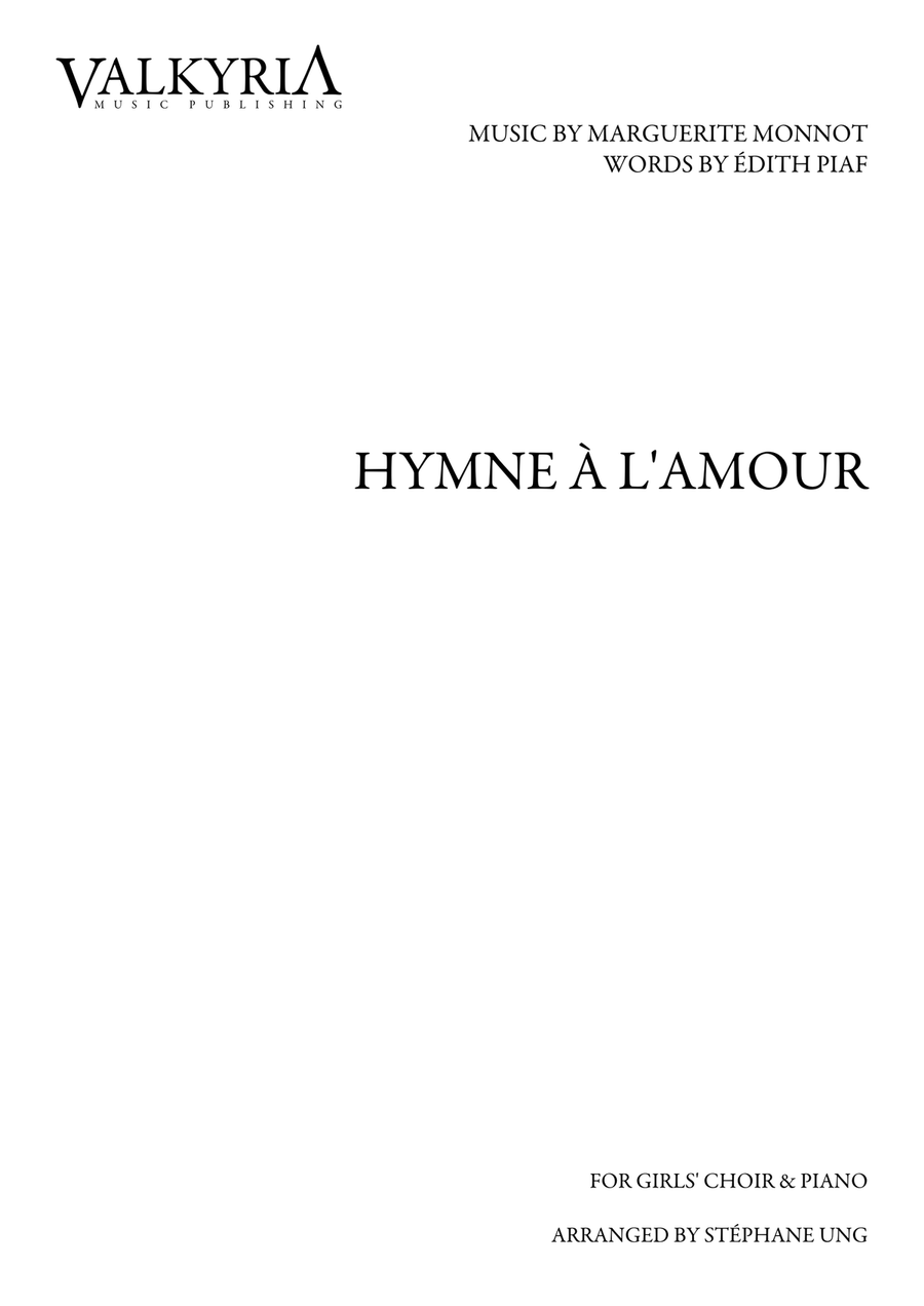 Hymne A L'amour SSA scores gallery preview page 1