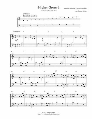 Higher Ground - for 3-octave handbell choir