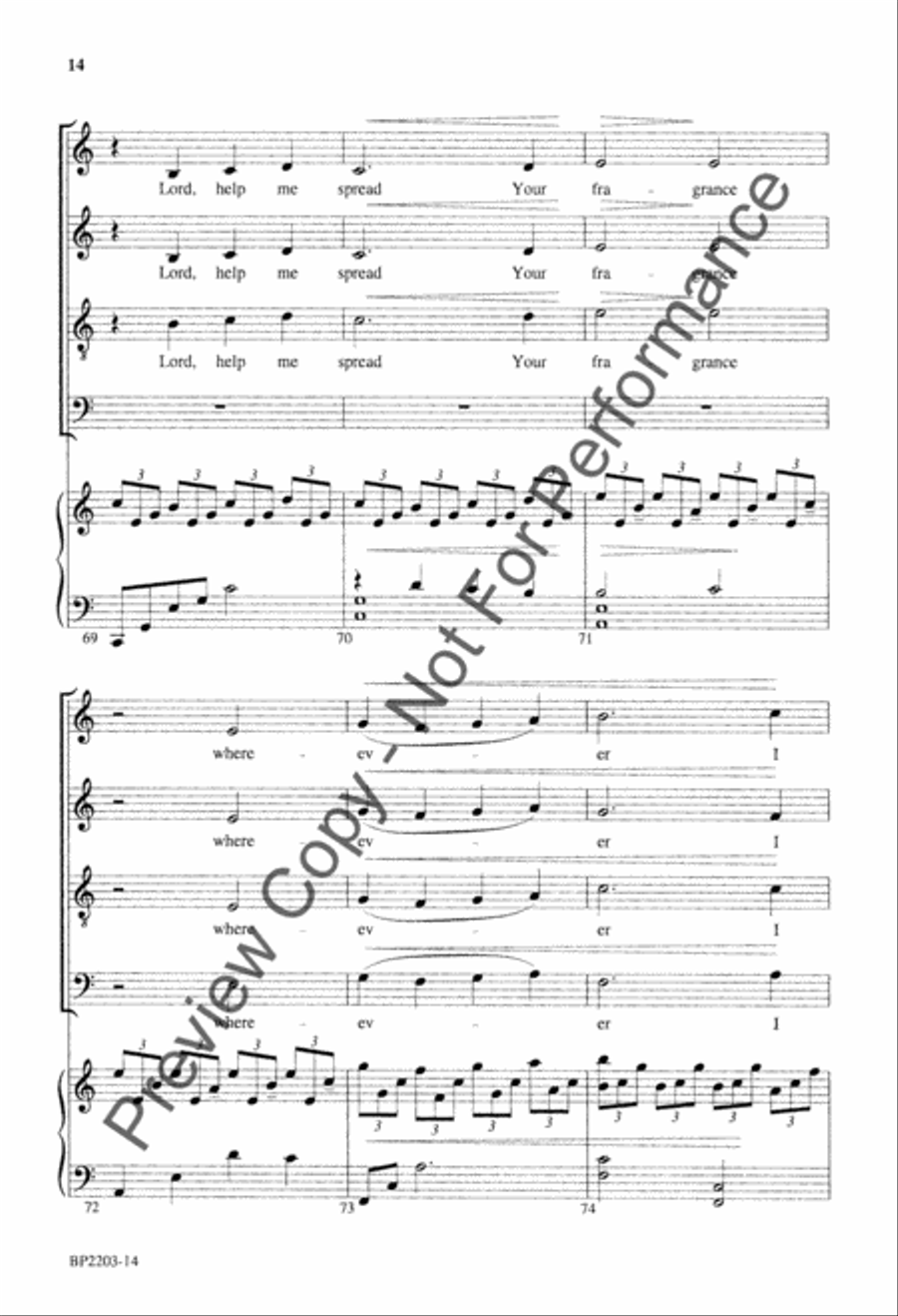 Prayer of Mother Teresa Prayer of Mother Teresa 4-Part scores gallery preview page 15