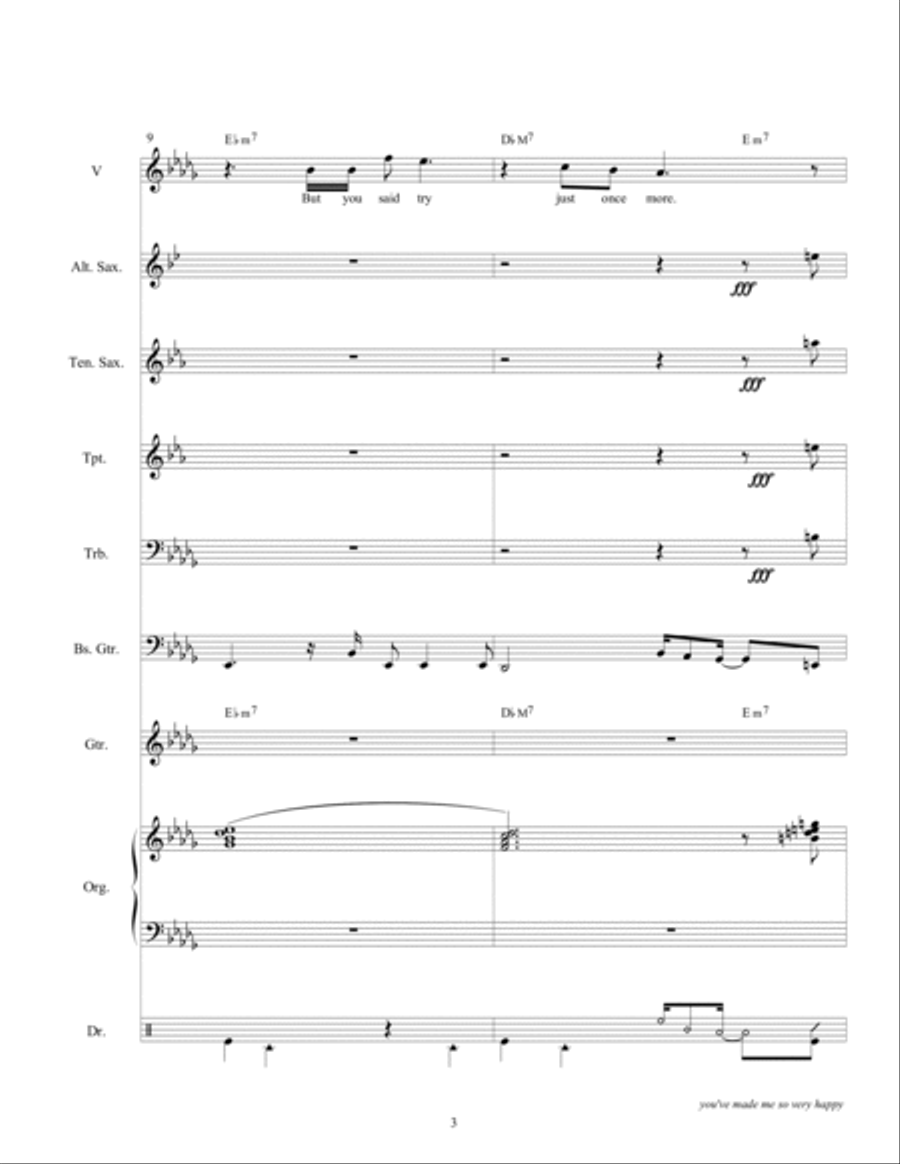 You've Made Me So Very Happy Small Ensemble scores gallery preview page 5