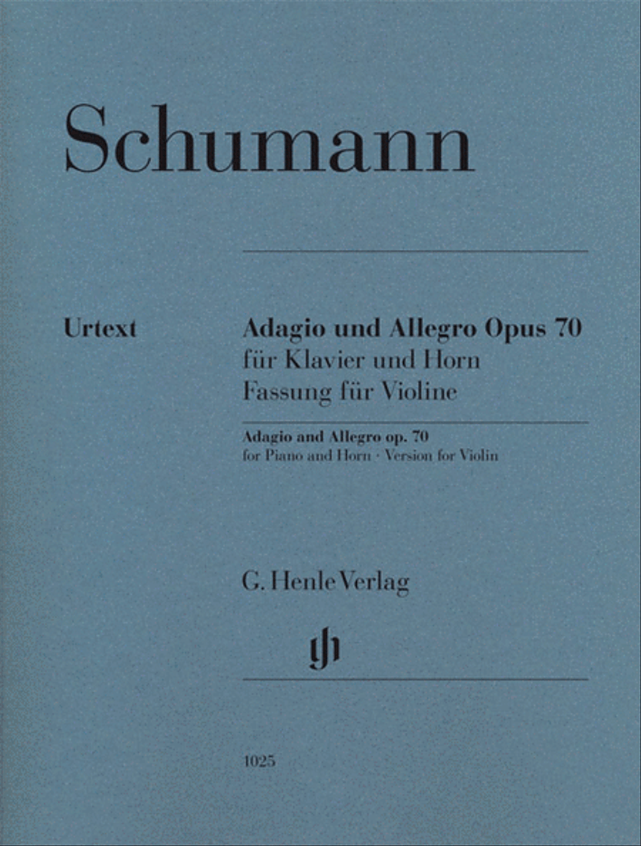 Adagio and Allegro, Op. 70 Violin Solo scores gallery preview page 1