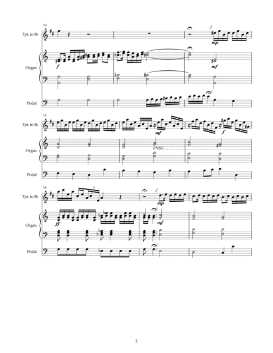 From High Heaven (VOM HIMMEL HOCH) Trumpet Duet scores gallery preview page 2