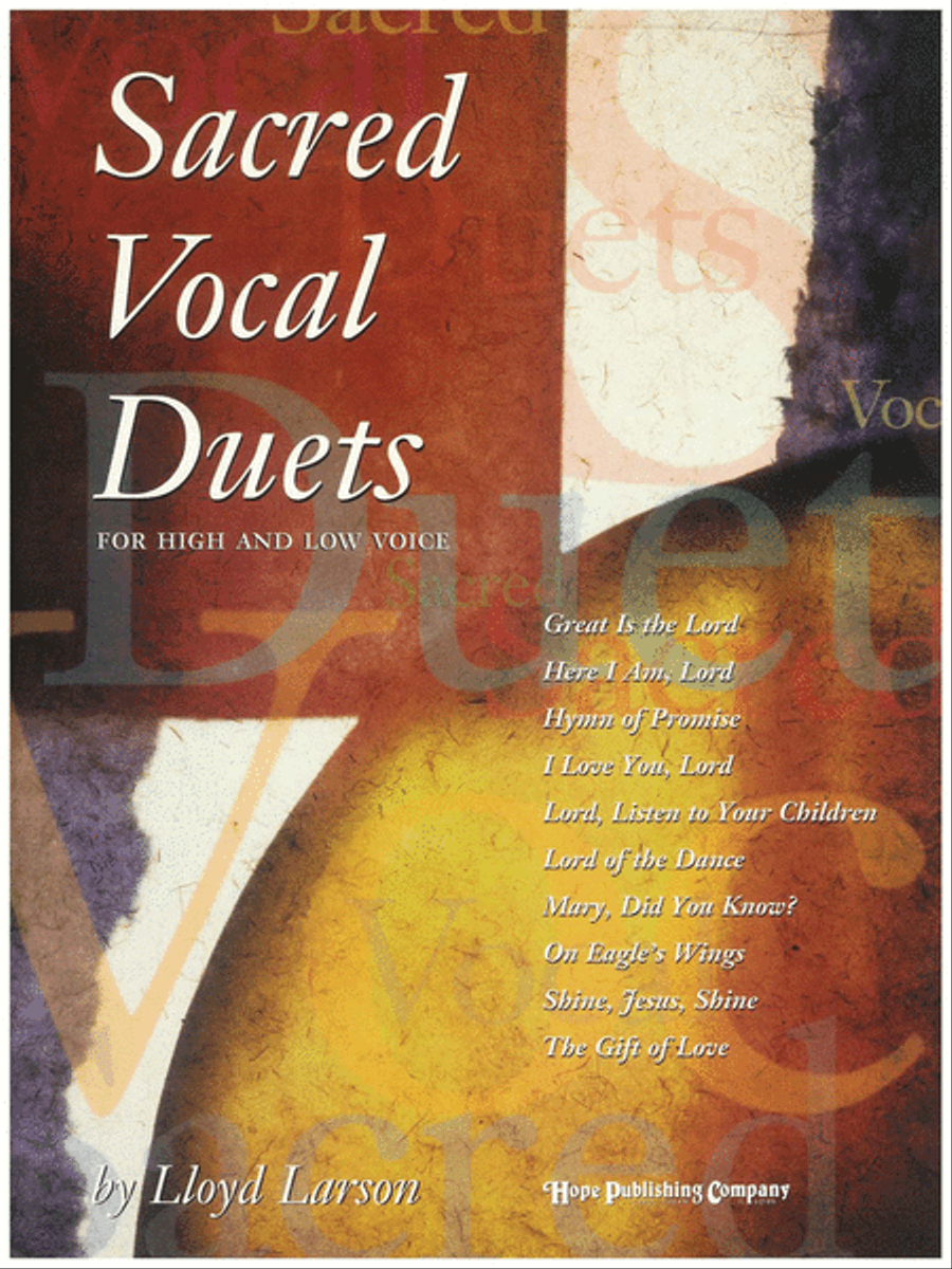 Book cover for Sacred Vocal Duets (for High and Low Voice)