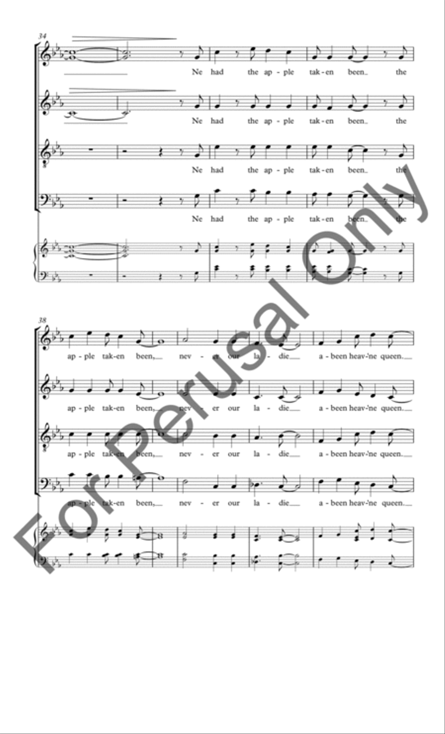 Adam Lay Ybounden Adam Lay Ybounden 4-Part scores gallery preview page 6