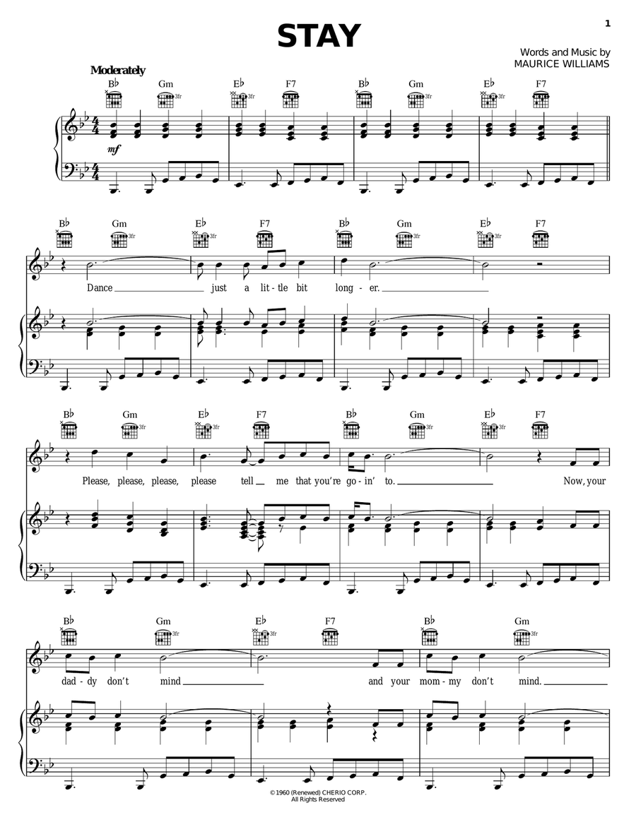 Stay Stay Acoustic Guitar scores gallery preview page 1
