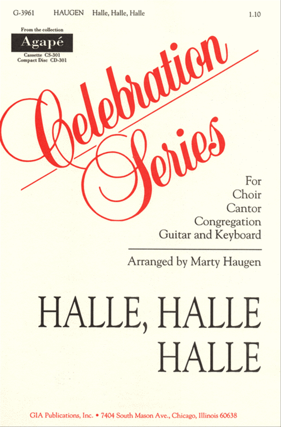 Halle, Halle, Halle 4-Part scores gallery preview page 1
