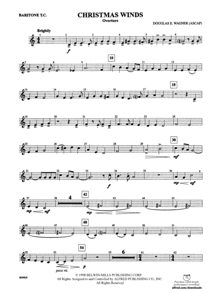 Christmas Winds (Overture): Baritone T.C.