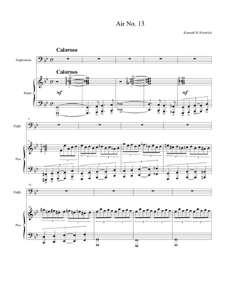 Six Airs for Trombone/Euphonium and Piano, Vol. 3
