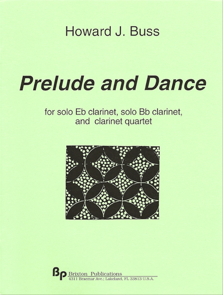 Prelude and Dance Clarinet Quartet scores gallery preview page 1
