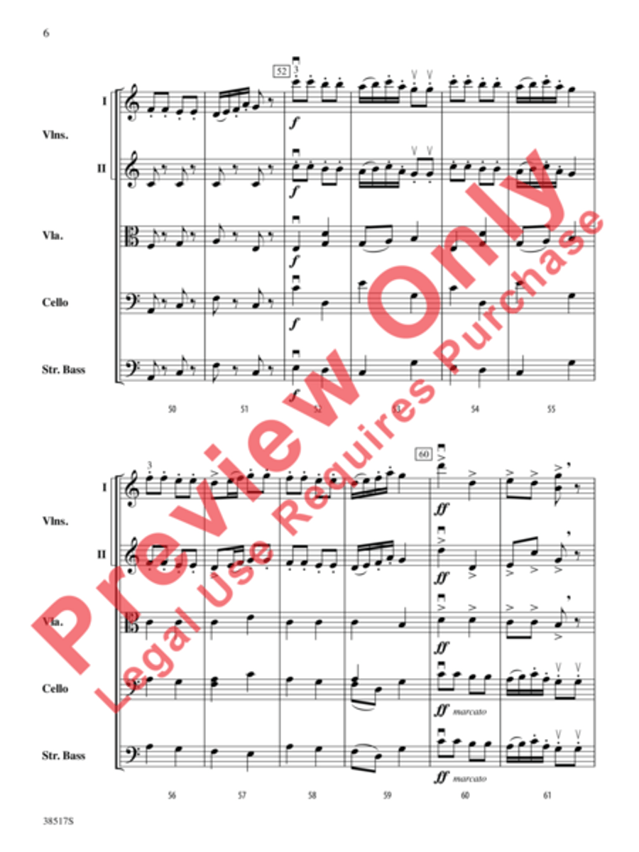 Serenade for Strings String Orchestra scores gallery preview page 13