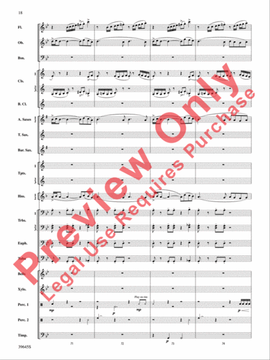 Whirlybird Concert Band scores gallery preview page 19