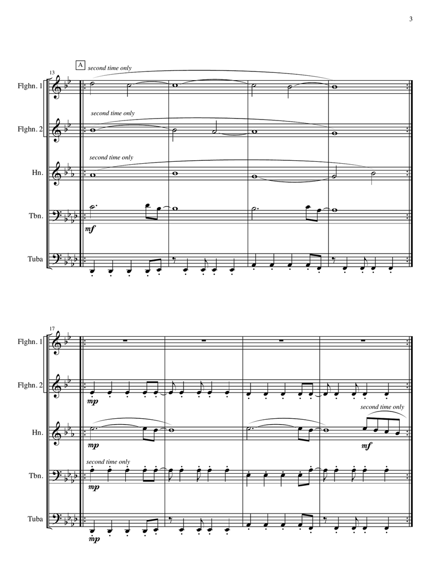 Viva La Vida - Full Score Brass Quintet scores gallery preview page 2