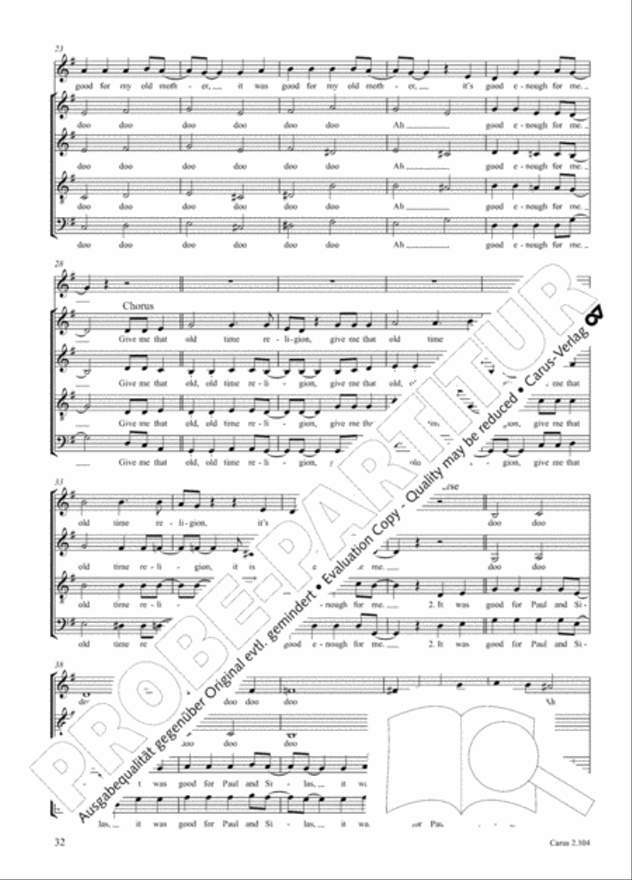 Hallelujah. Gospels and Spirituals for mixed choir Mixed Choir scores gallery preview page 20