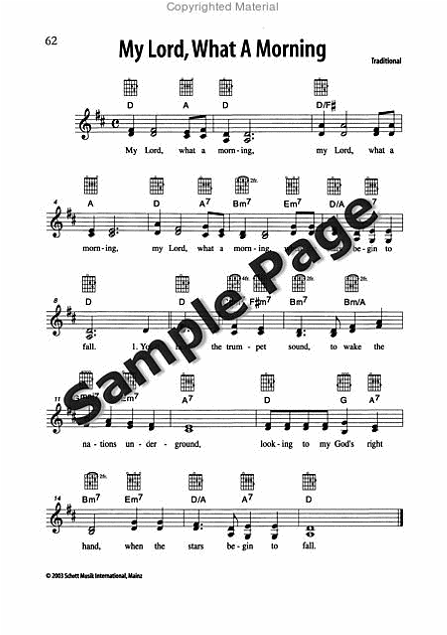 Best of Spirituals & Gospels Acoustic Guitar scores gallery preview page 63
