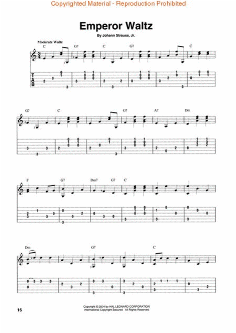 Fingerpicking Classical Acoustic Guitar scores gallery preview page 4
